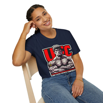 UFC T Shirt | Unleash Fierce Confidence | UFC Tee with Baki Anime Strength for Fitness Fans