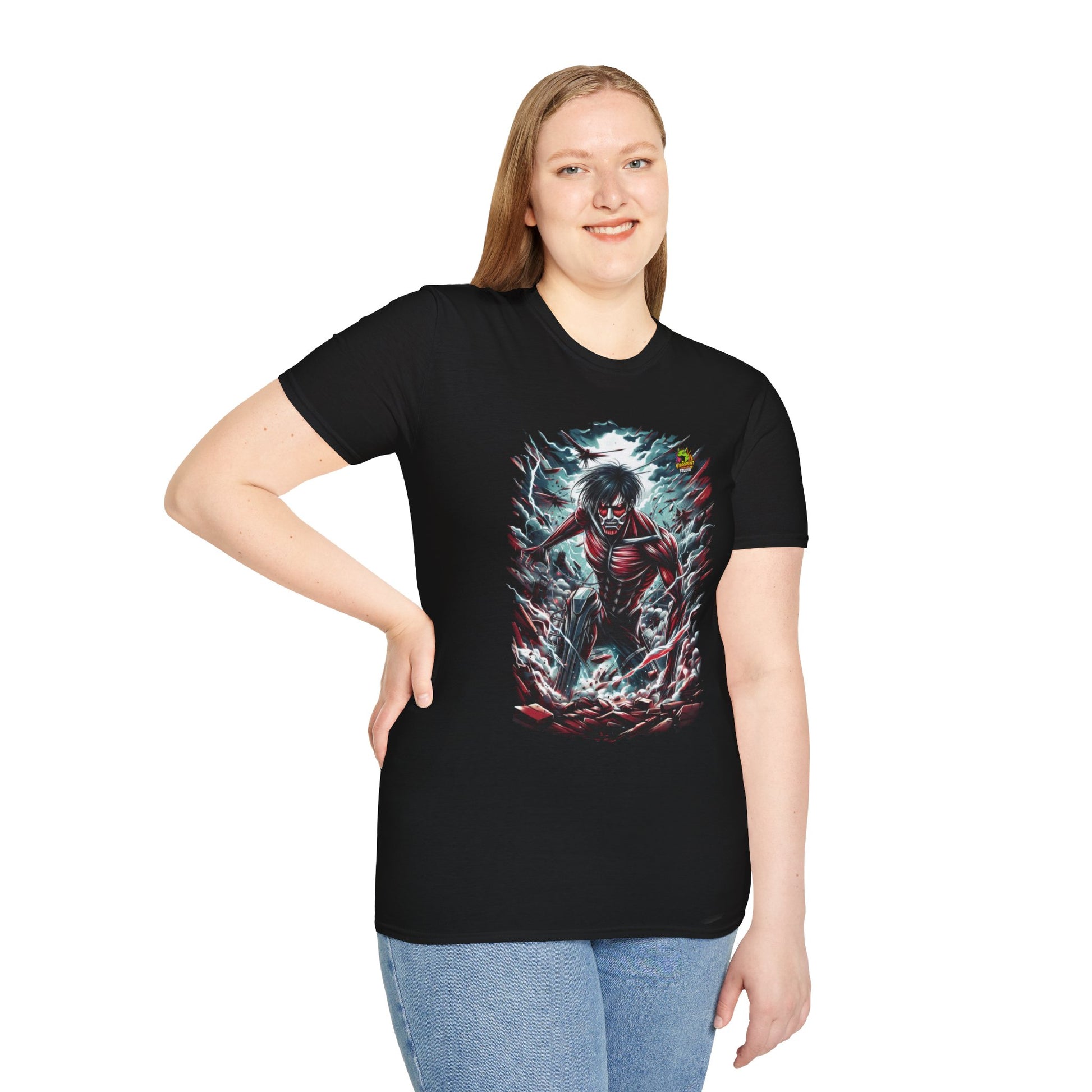 high-quality - Eren Yeager Titan’s Awakening Tee | Attack on Titan Shirt | Shingeki - custom-made. limited stock. Order yours now and stand out with this exclusive piece!