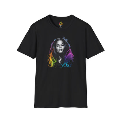 Aaliyah shirt | Tribute to the Queen of Urban Pop | Memorial Icon T-Shirt - High Quality Image