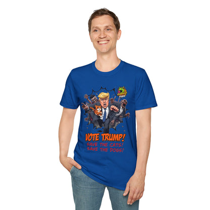 They're Eating the Dogs Tee | Trump Election Comedy Shirt | Satire Political Graphic Tee