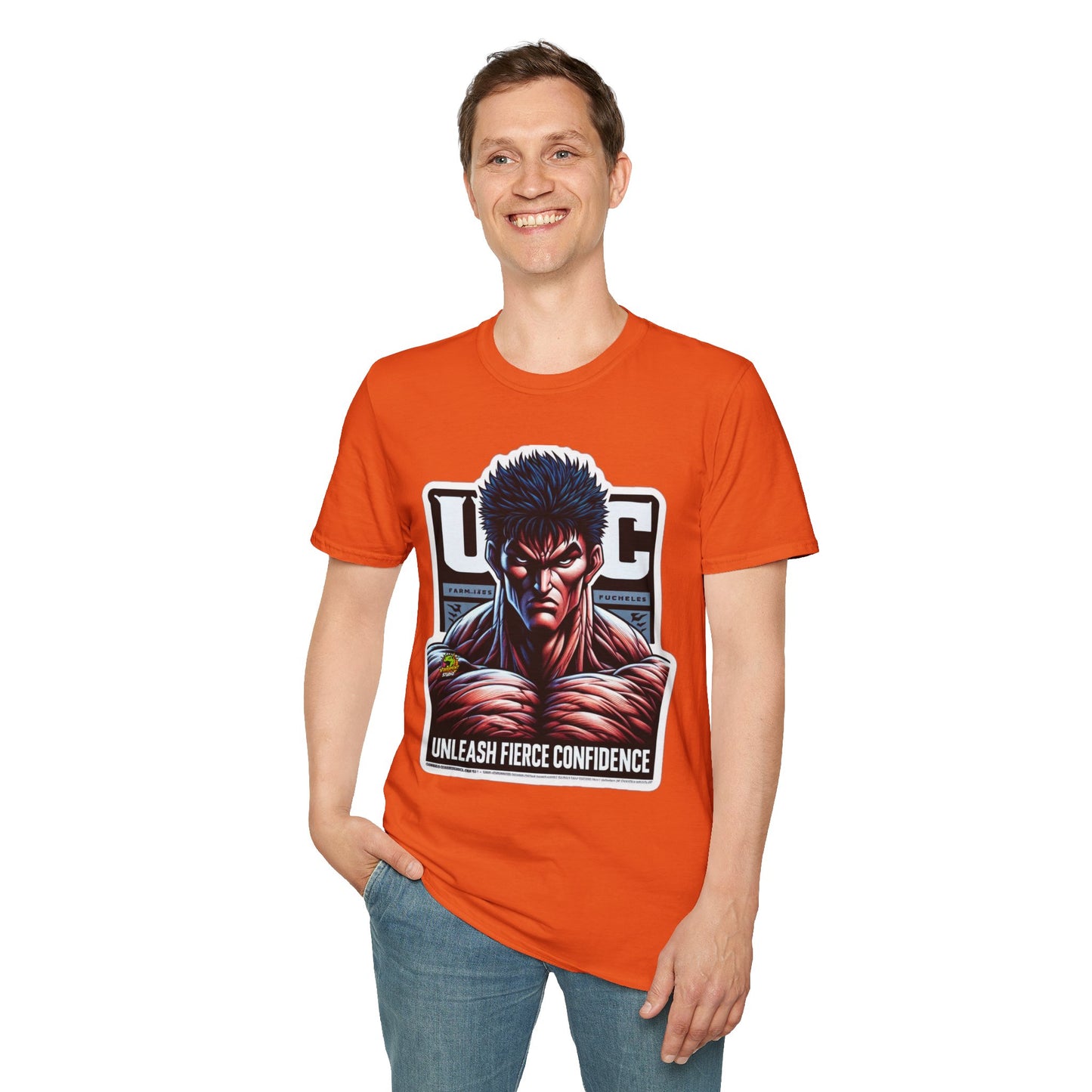 UFC T Shirt | Unleash Fierce Confidence | UFC Tee with Baki Anime Strength