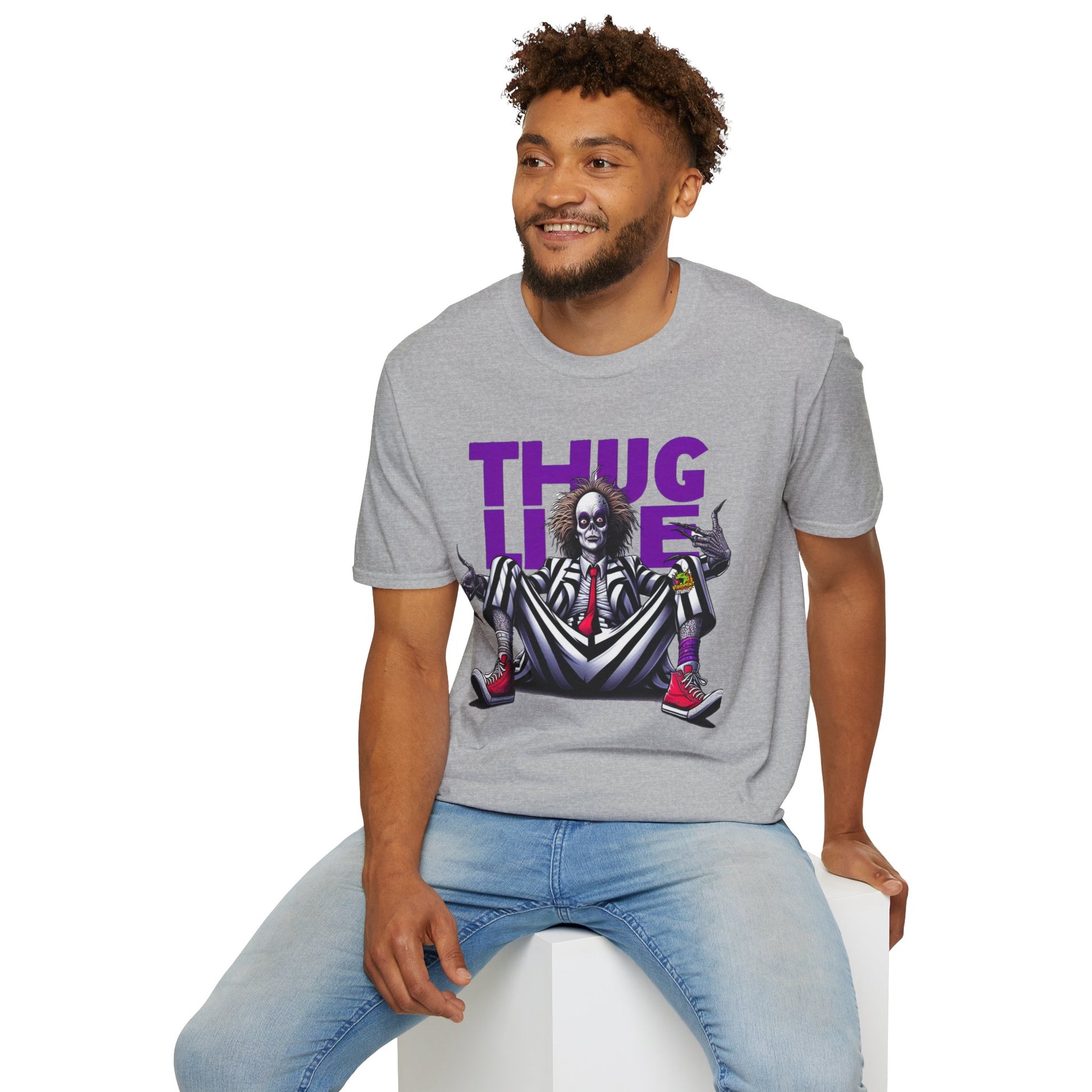 Beetlejuice - Beetlejuice Shirt | Thug Life Halloween Tee | Classic Beetlejuice Graphic T-Shirt for Fans - premium material. perfect gift idea. Order yours now and stand out with this exclusive piece!