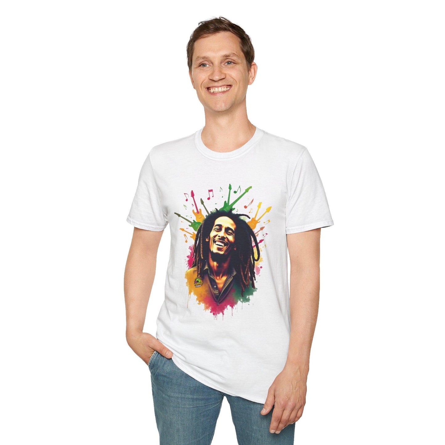 T-Shirt - Bob Marley T-Shirt - Vibrant Rasta Energy - premium material. limited stock. Order yours now and stand out with this exclusive piece!