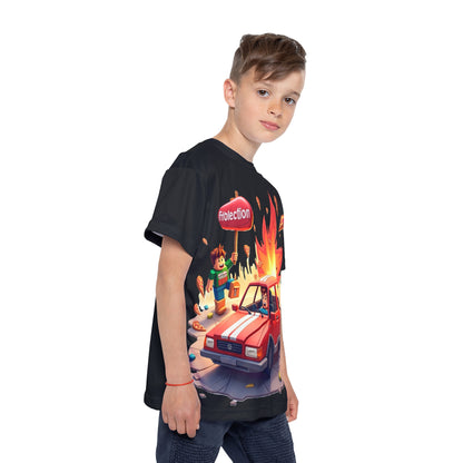 Fun character Roblox t-shirt for children.