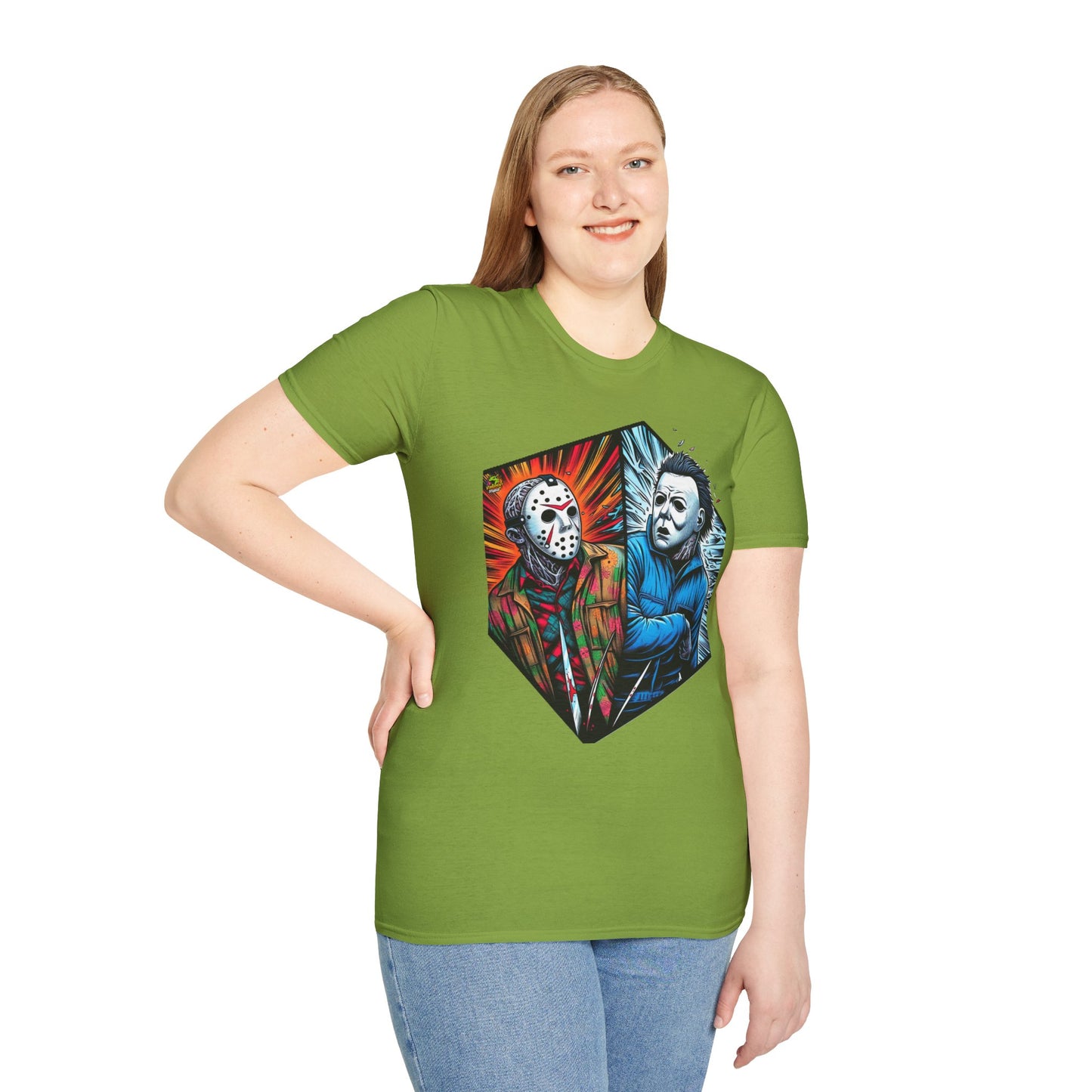 vintage horror shirt - Funny Jason & Michael Myers Shirt | Halloween Horror T-Shirt - spooky season. premium horror movie t-shirt for spooky occasions. Order yours now and stand out with this exclusive piece!