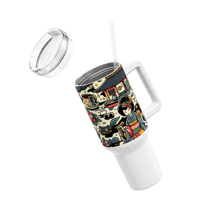 | - Stanley cup | Anime and Comic Geek Drinkware | Colorful Cartoon Tumbler - custom-made. limited stock. Order yours now and stand out with this exclusive piece!