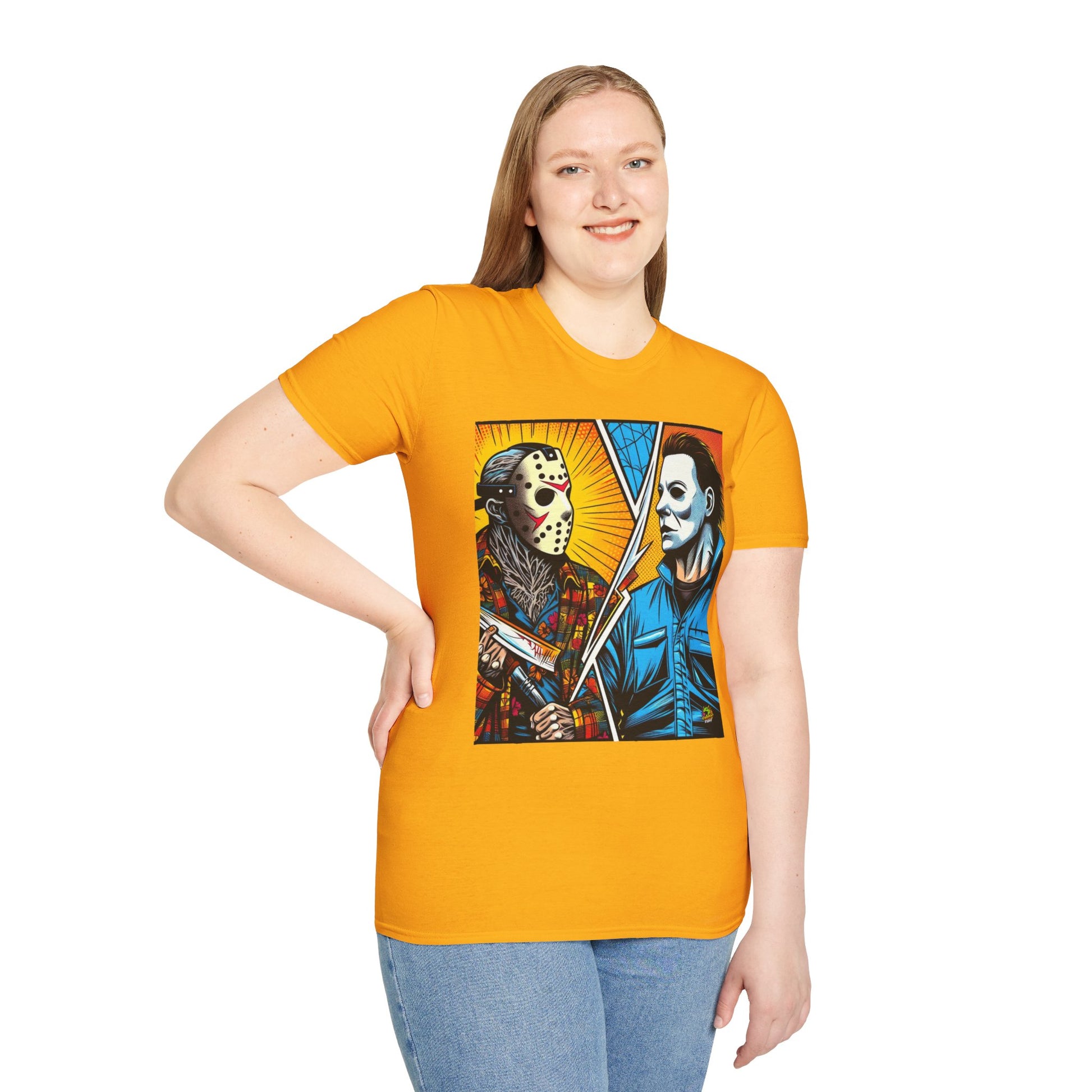 product - Jason & Michael Halloween Shirt | Funny Vintage Horror Tee - premium material. limited stock. Order yours now and stand out with this exclusive piece!