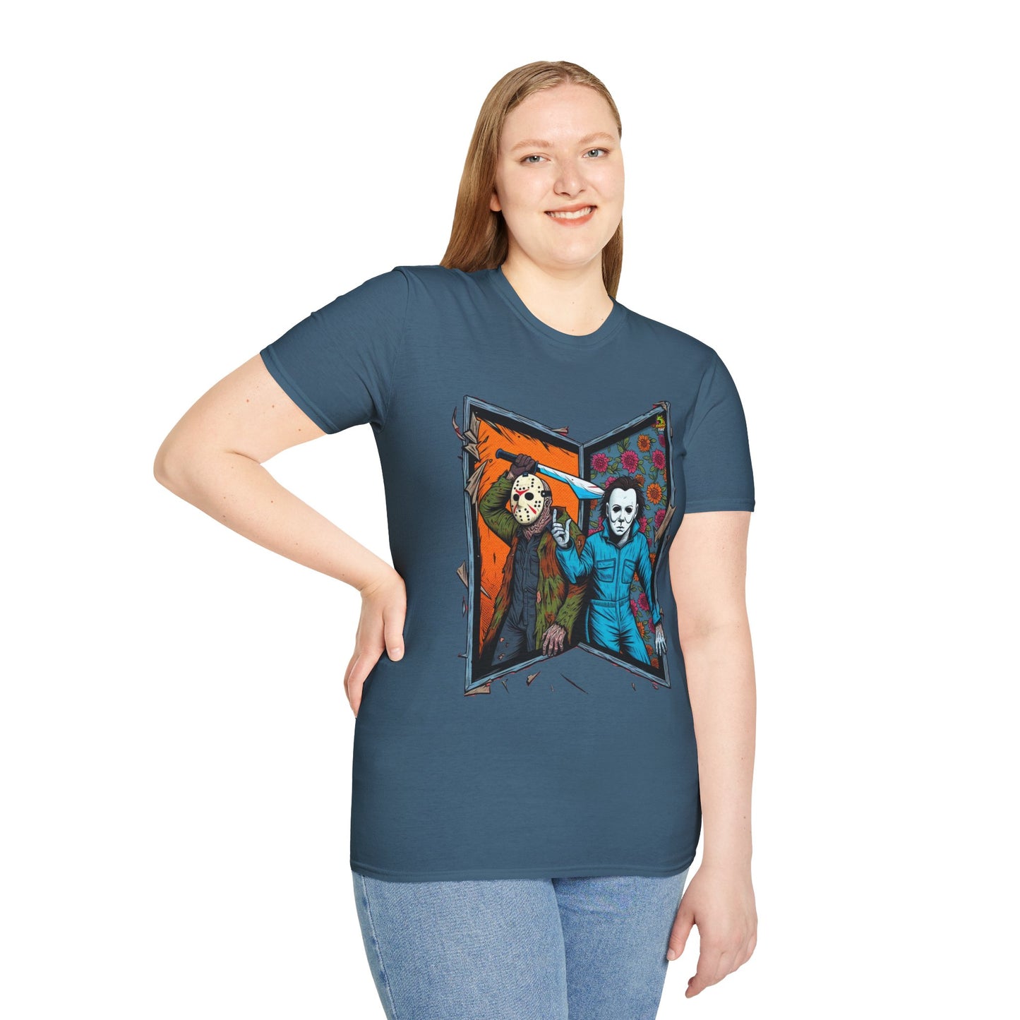 Jason - Jason Voorhees & Michael Myers T-Shirt | Funny Horror Tee - premium material. limited stock. Order yours now and stand out with this exclusive piece!