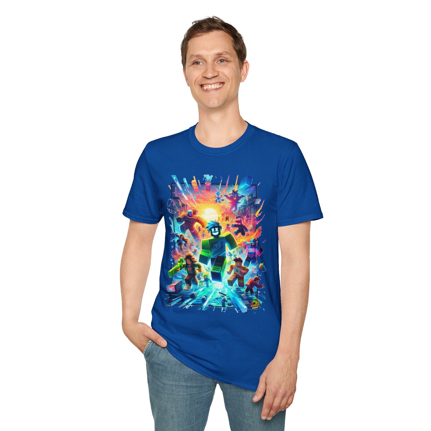 Clothing - Trendy Roblox T-Shirt for Boys & Girls | Roblox Kids Clothing | Roblox Adventure Graphic Tee | Cool Gift for Roblox Fans - premium material. limited stock. Order yours now and stand out with this exclusive piece!