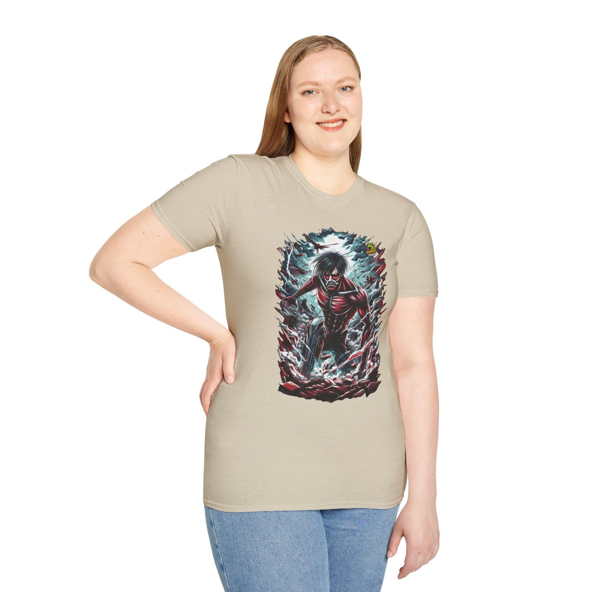 high-quality - Eren Yeager Titan’s Awakening Tee | Attack on Titan Shirt | Shingeki - custom-made. perfect gift idea. Order yours now and stand out with this exclusive piece!