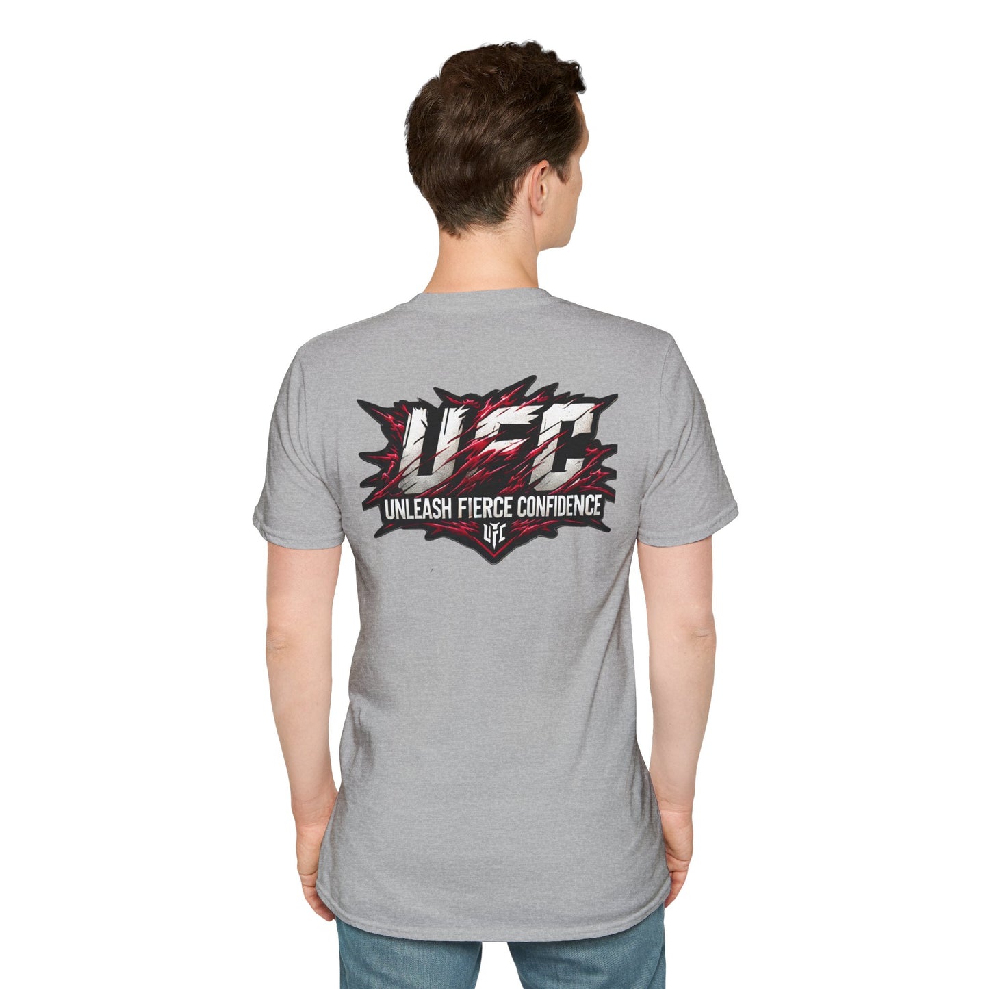 Anime - UFC T Shirt | Unleash Fierce Confidence | UFC Tee with Baki Anime Strength for Gym Enthusiasts - premium material. limited stock. Order yours now and stand out with this exclusive piece!