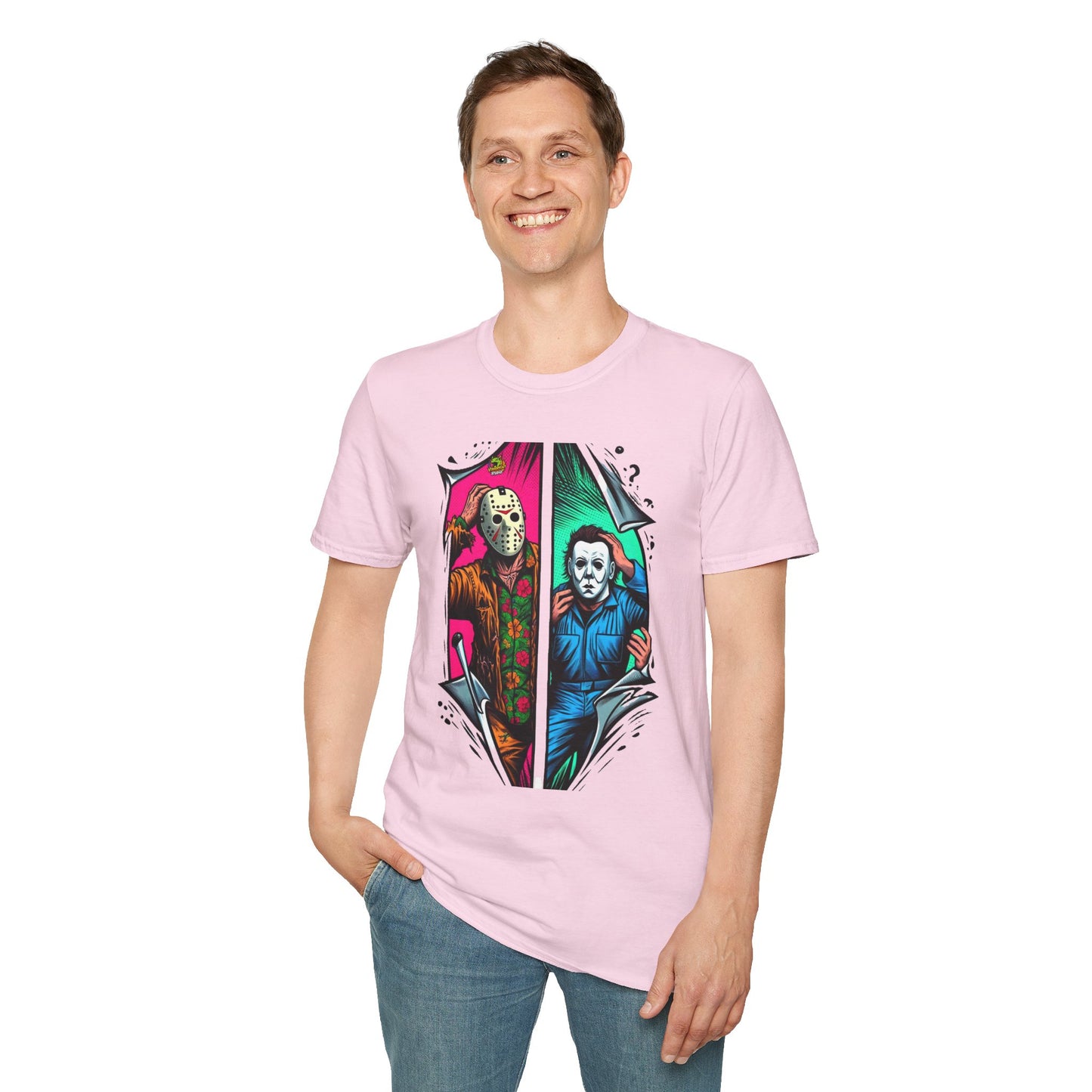 Shirt - Michael Myers Vintage Shirt | Jason Voorhees Funny Picnic Scene Tee - premium material. limited stock. Order yours now and stand out with this exclusive piece!