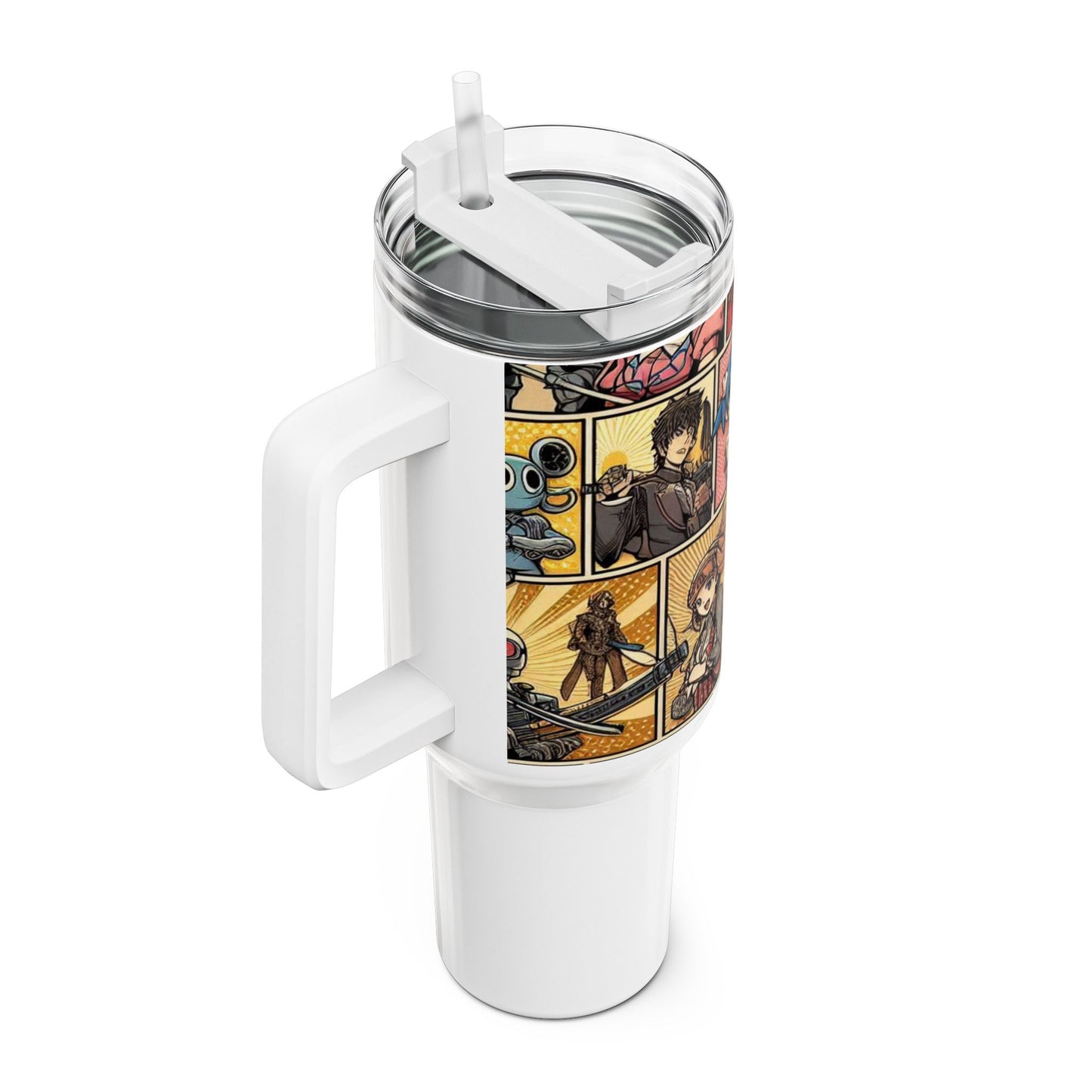 Geek - Stanley cup | Colorful Anime and Comics Tumbler | Geek Drinkware for Fans - premium material. perfect gift idea. Order yours now and stand out with this exclusive piece!