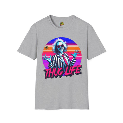 Tee - Beetlejuice Shirt | Thug Life Halloween Tee | Classic Beetlejuice Graphic Shirt - premium material. perfect gift idea. Order yours now and stand out with this exclusive piece!