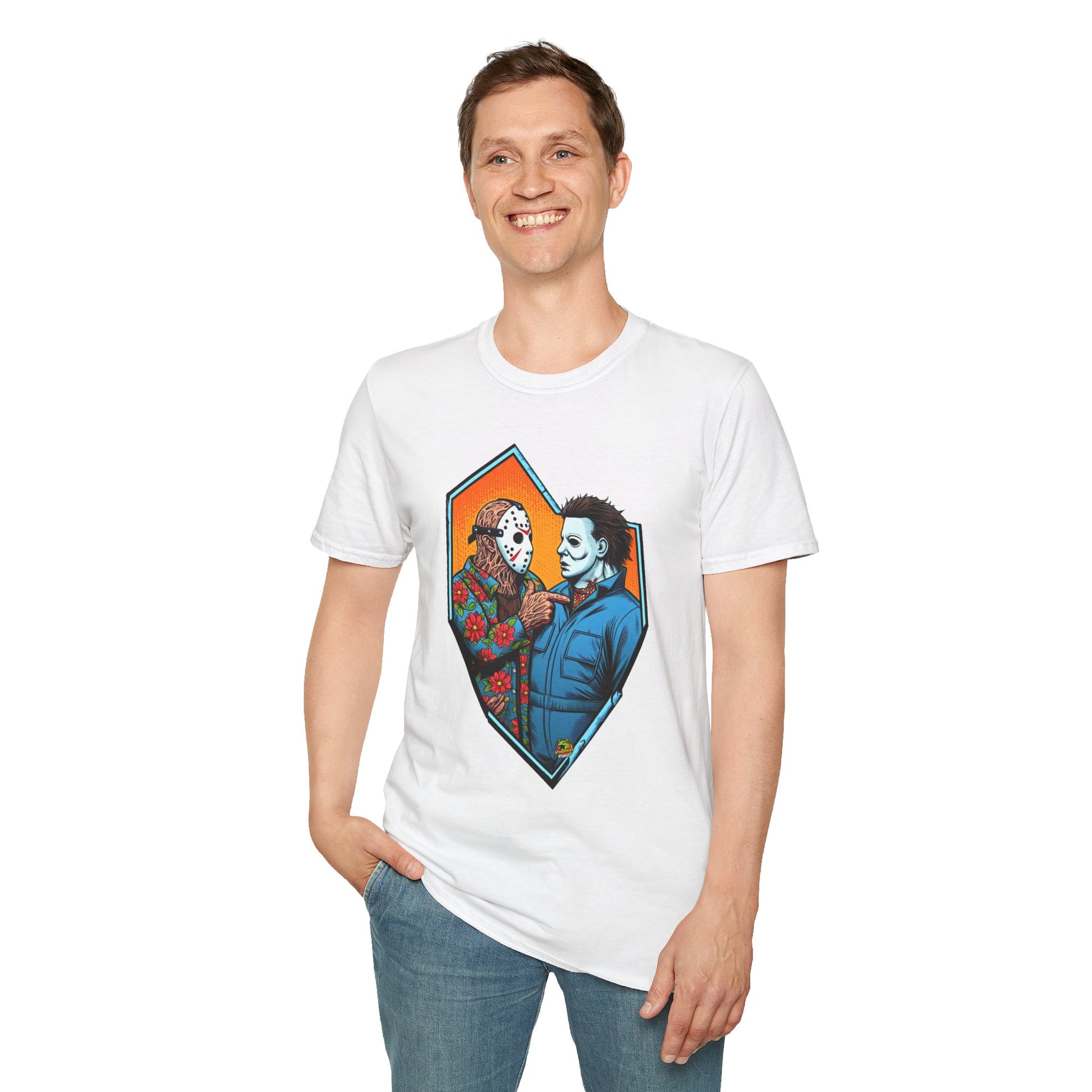 Tee - Michael Myers Vintage Shirt | Jason & Michael Funny Horror Tee - premium material. perfect gift idea. Order yours now and stand out with this exclusive piece!