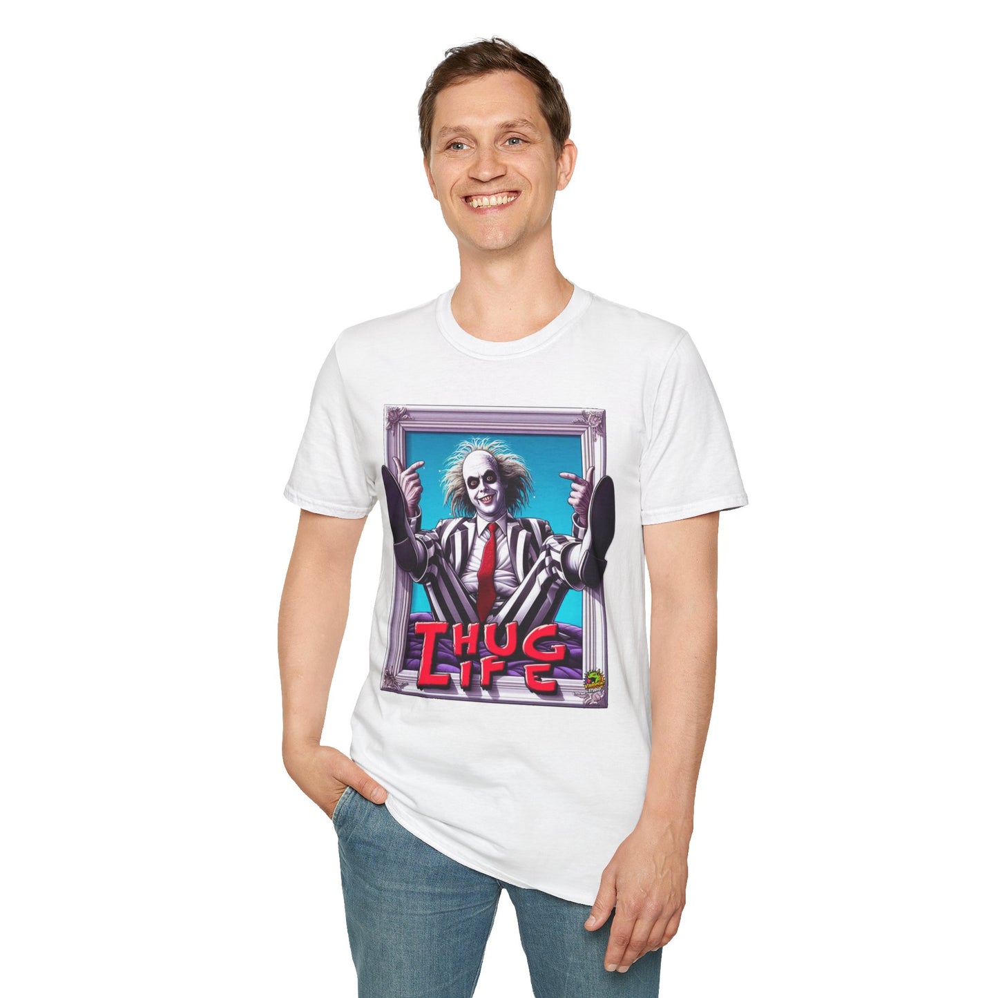 exclusive - Beetlejuice Shirt | Thug Life Halloween Graphic T-Shirt | Funny Beetlejuice Tee - custom-made. limited stock. Order yours now and stand out with this exclusive piece!