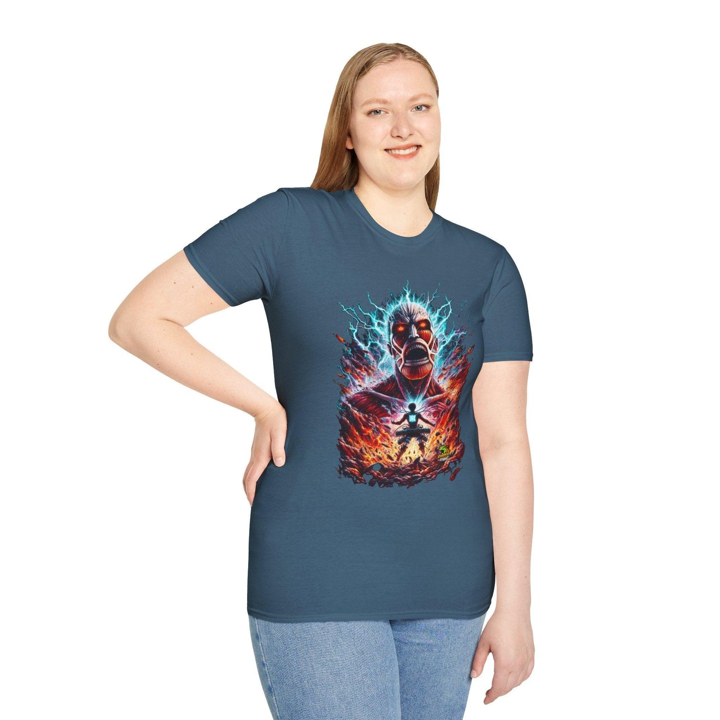 on - Eren Yeager Titan’s Judgment Tee | Attack on Titan Shirt | Shingeki - premium material. perfect gift idea. Order yours now and stand out with this exclusive piece!