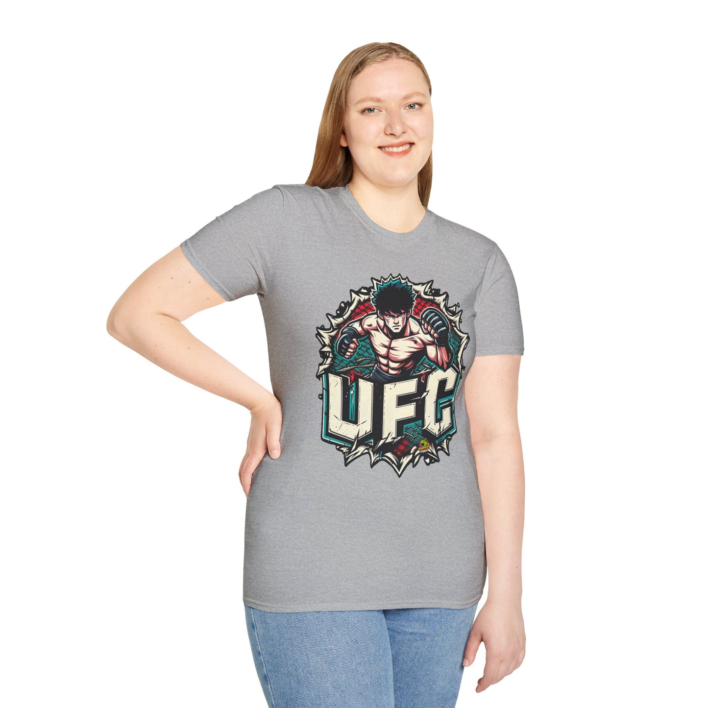 Michael Myers inspired design - UFC T Shirt | Motivational UFC Tee Shirts | Unleash Fierce Confidence for Gym - high-quality material. premium horror movie t-shirt for spooky occasions. Order yours now and stand out with this exclusive piece!