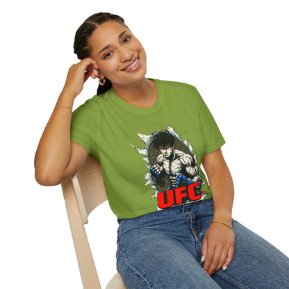 horror-themed apparel - UFC T Shirt | Unleash Fierce Confidence | UFC Tee for Anime & Sport Lovers - vintage aesthetic. limited edition vintage horror design. Order yours now and stand out with this exclusive piece!