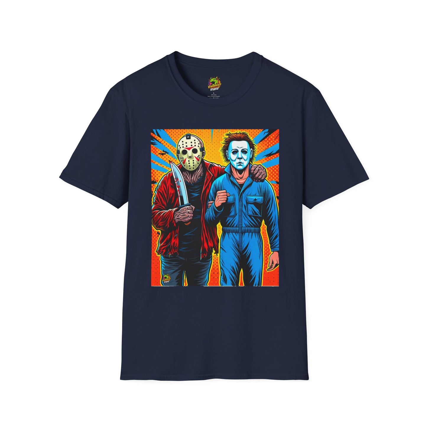 Horror - Jason Voorhees & Michael Myers Shirt | Funny Halloween Horror Tee - premium material. limited stock. Order yours now and stand out with this exclusive piece!