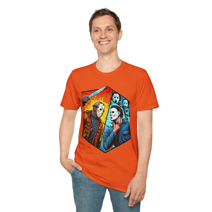 horror-themed apparel - Michael Myers Vintage Shirt | Jason & Michael Halloween Tee - limited edition. premium horror movie t-shirt for spooky occasions. Order yours now and stand out with this exclusive piece!