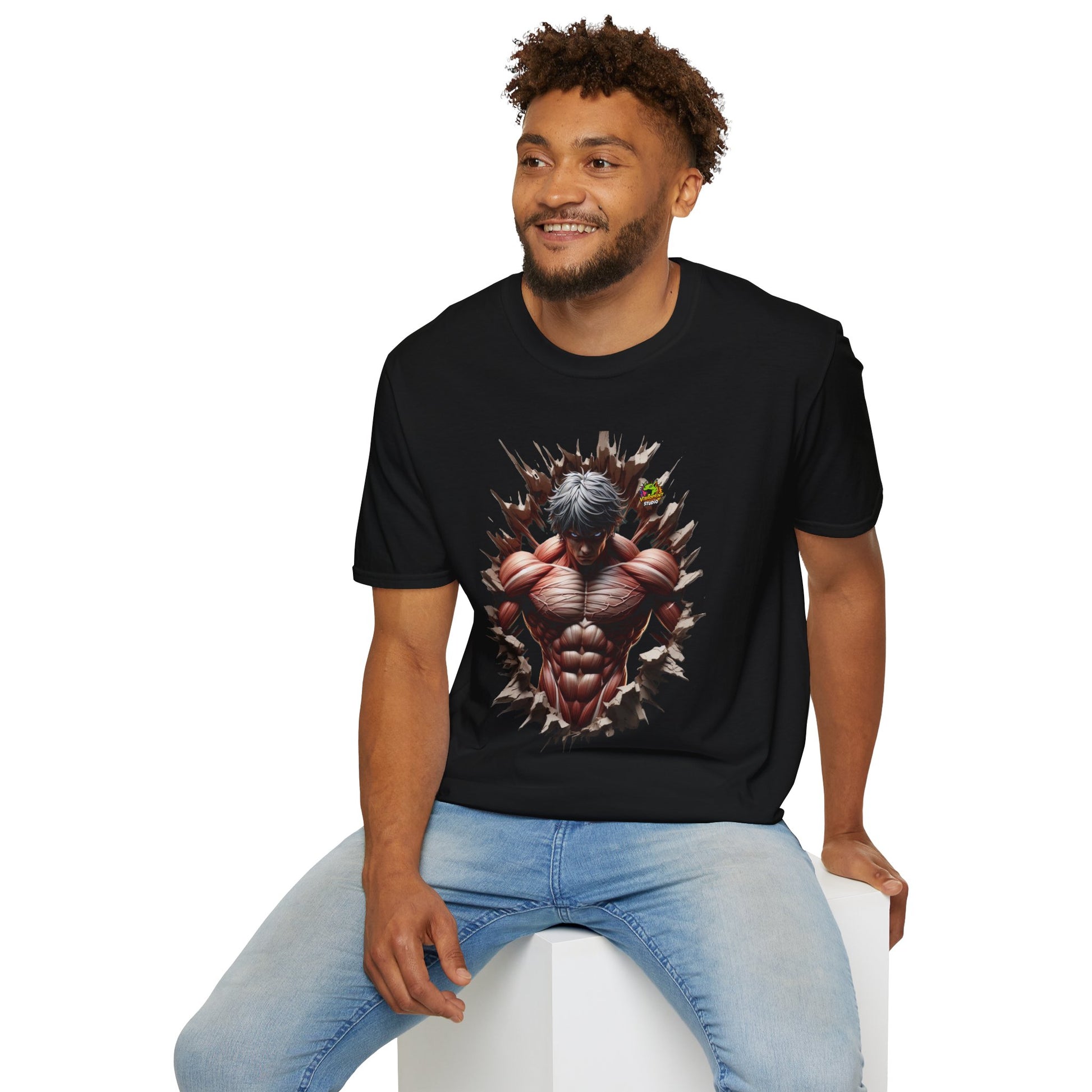 Gym - UFC T Shirt | Unleash Fierce Confidence | Motivational UFC Tee with Baki Anime Elements for Gym - premium material. perfect gift idea. Order yours now and stand out with this exclusive piece!