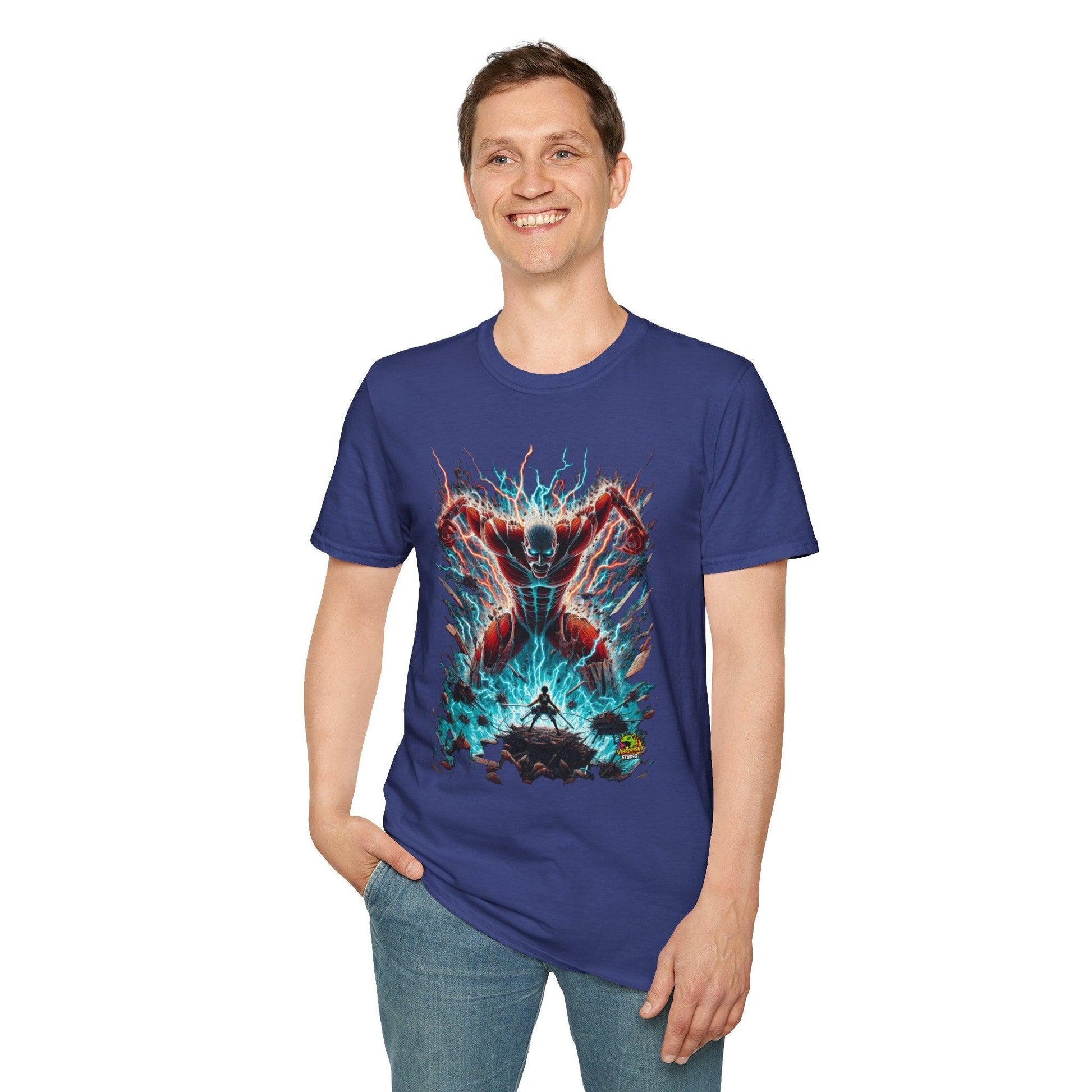 Eren Yeager Titan’s Courage Tee | Official Attack on Titan Shirt | - VibroPrint Studio