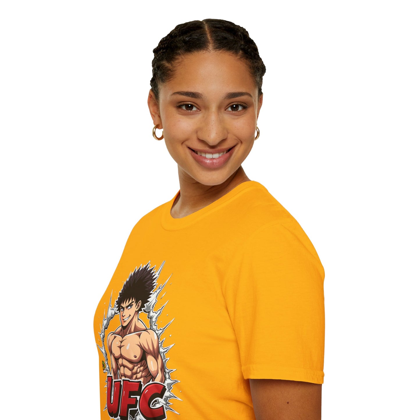 UFC T Shirt | Unleash Fierce Confidence | Motivational UFC Tee with Baki Anime Elements