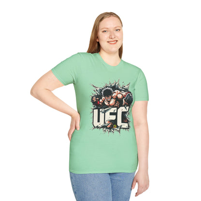 horror-themed apparel - UFC T Shirt | Unleash Fierce Confidence | UFC Tee Shirts for Gym & Anime Lovers - spooky season. limited edition vintage horror design. Order yours now and stand out with this exclusive piece!