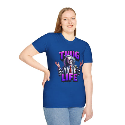 Thug - Beetlejuice Shirt | Thug Life Halloween Tee | Funny Beetlejuice Graphic T-Shirt - premium material. perfect gift idea. Order yours now and stand out with this exclusive piece!