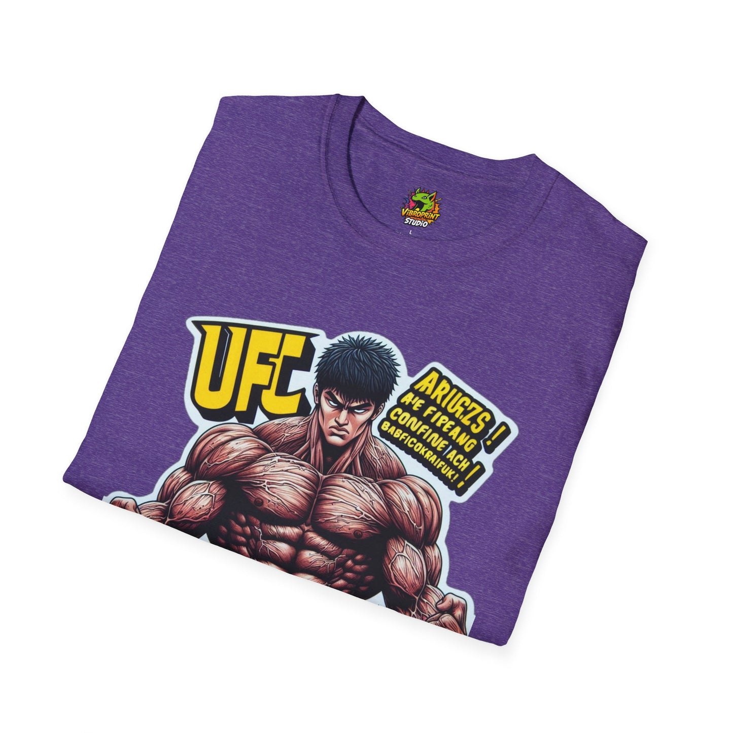 UFC T Shirt | Unleash Fierce Confidence | Motivational UFC Tee with Baki Anime Elements