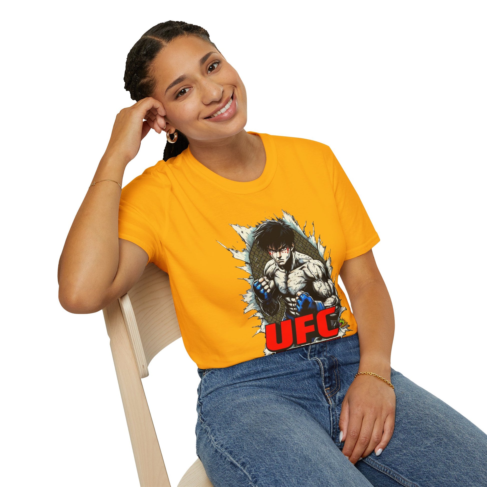 horror-themed apparel - UFC T Shirt | Unleash Fierce Confidence | UFC Tee for Anime & Sport Lovers - perfect for Halloween lovers. premium horror movie t-shirt for spooky occasions. Order yours now and stand out with this exclusive piece!