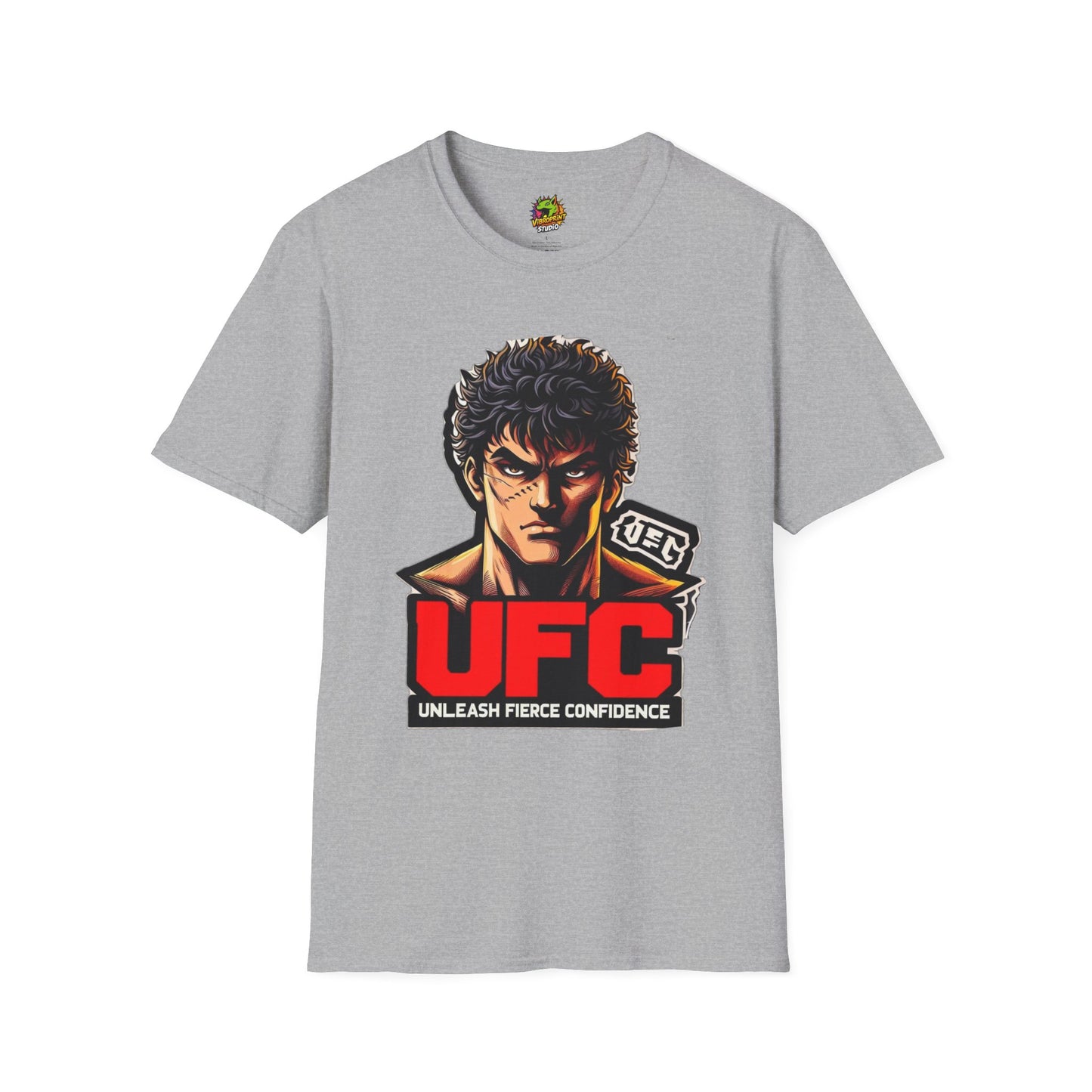 with - UFC T Shirt | Unleash Fierce Confidence | Motivational UFC Tee with Baki Anime Elements - premium material. limited stock. Order yours now and stand out with this exclusive piece!