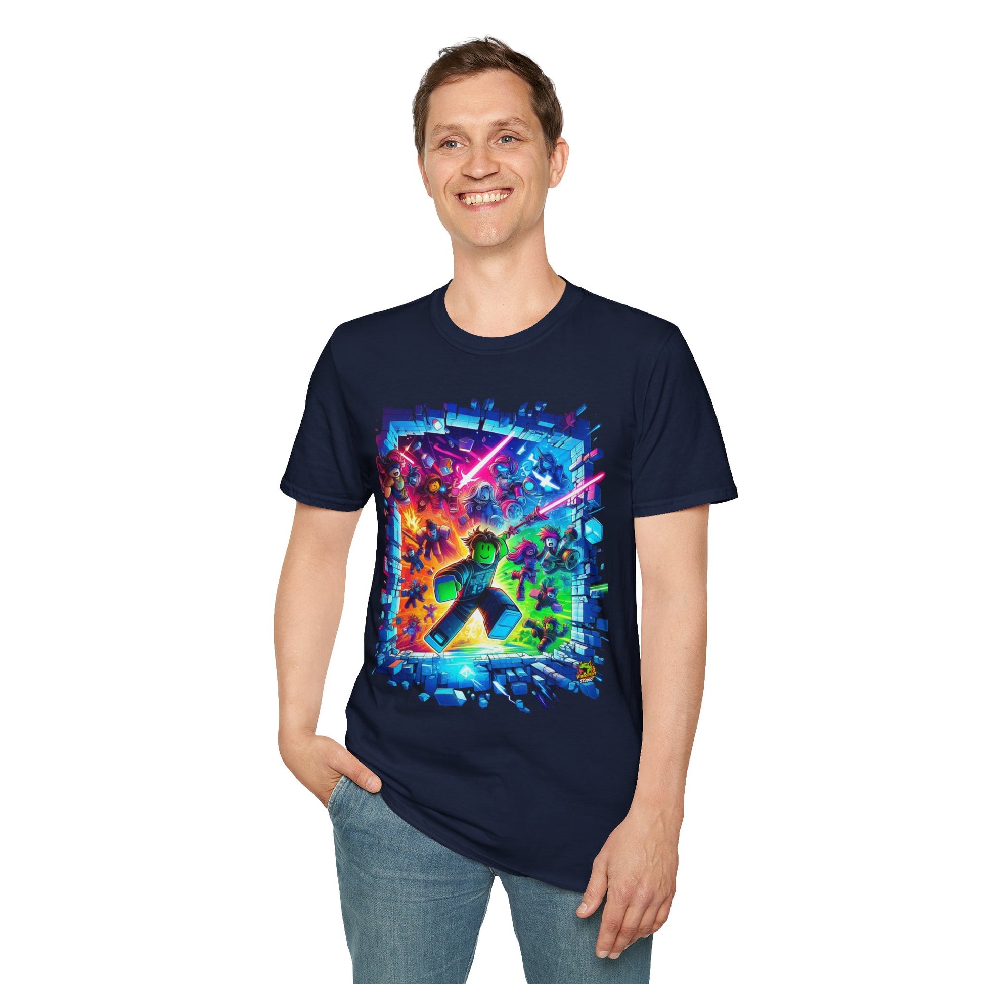 T-Shirt - Cool Roblox Avatar T-Shirt | Roblox Game Shirt for Kids | Roblox Merch for Boys & Girls | Roblox Gaming Gift - premium material. limited stock. Order yours now and stand out with this exclusive piece!