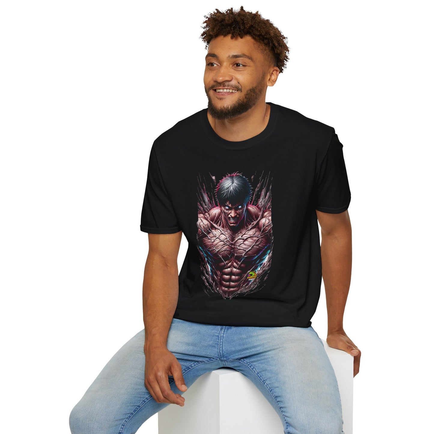 Tee - UFC T Shirt | Unleash Fierce Confidence | UFC Tee with Baki Anime Strength for Gym Enthusiasts - custom-made. perfect gift idea. Order yours now and stand out with this exclusive piece!