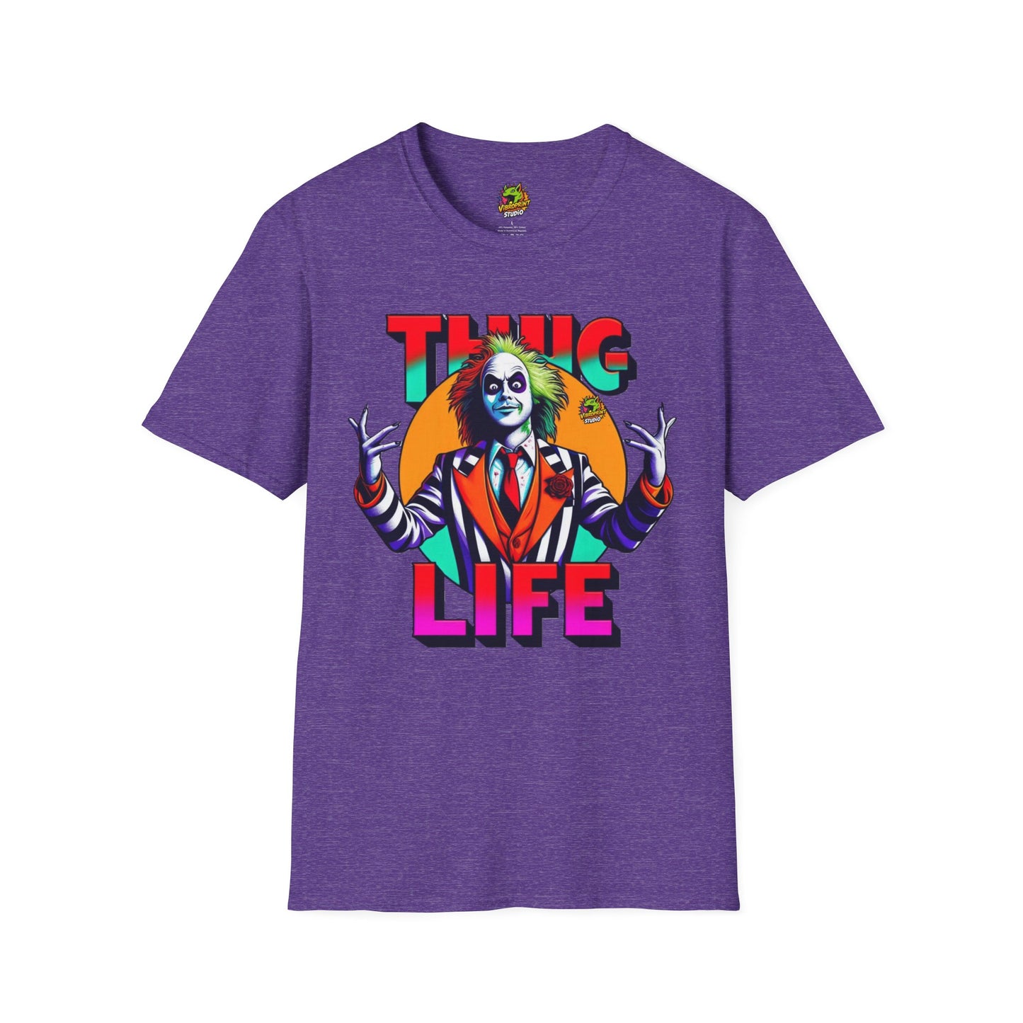 Thug - Beetlejuice Shirt | Thug Life Halloween T-Shirt | Creepy Beetlejuice Graphic Tee - custom-made. limited stock. Order yours now and stand out with this exclusive piece!