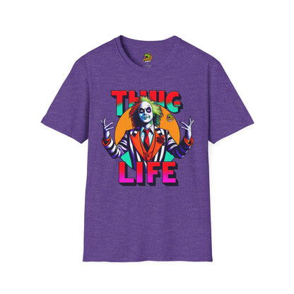 Thug - Beetlejuice Shirt | Thug Life Halloween T-Shirt | Creepy Beetlejuice Graphic Tee - custom-made. limited stock. Order yours now and stand out with this exclusive piece!