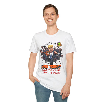 They're Eating the Dogs Tee | Trump Election Comedy Shirt | Satire Political Graphic Tee