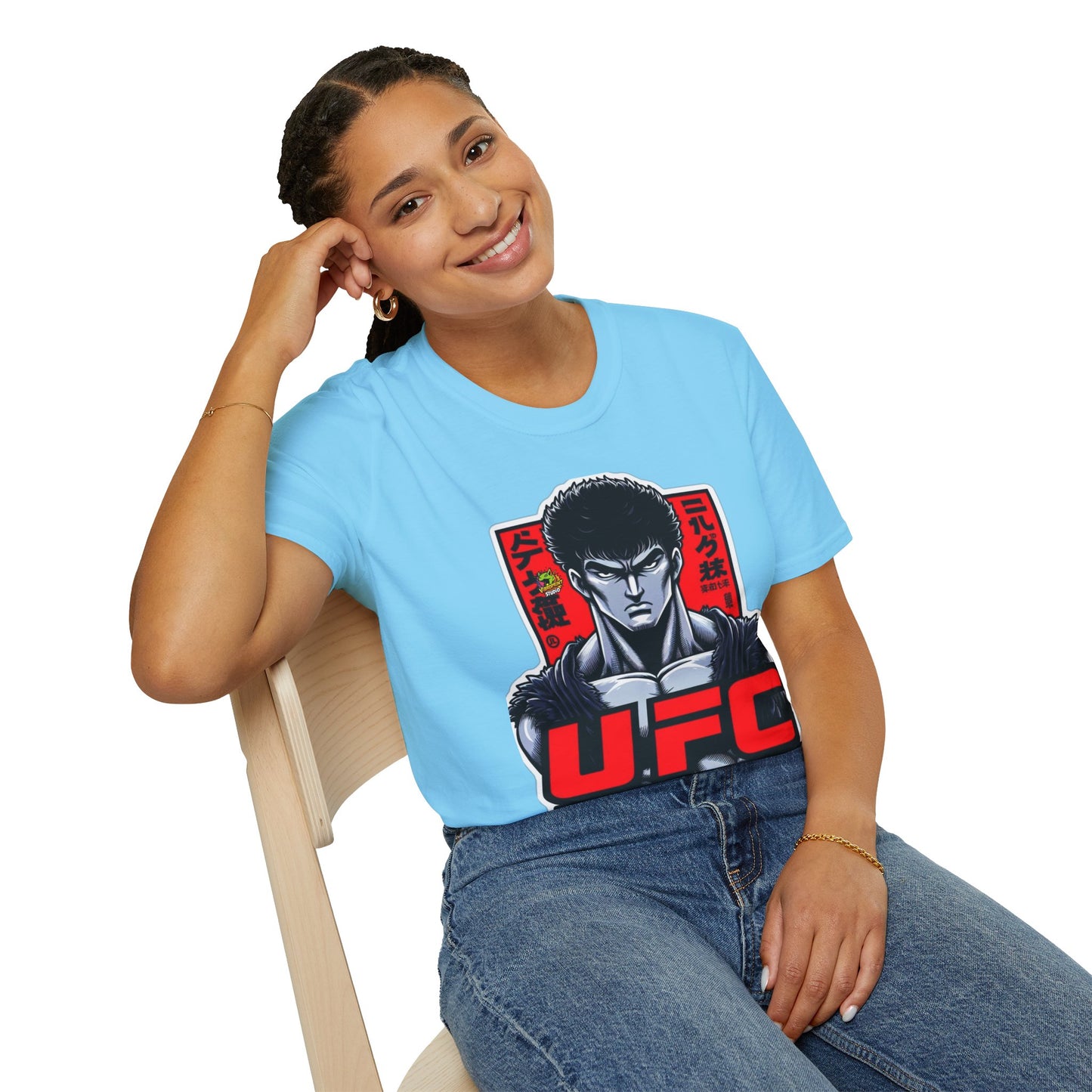 UFC T Shirt | Unleash Fierce Confidence | UFC Tee with Baki Anime Style