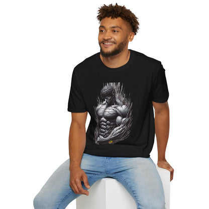 Michael Myers inspired design - UFC T Shirt | Unleash Fierce Confidence | UFC Tee with Baki Anime Inspiration for Fitness Lovers - high-quality material. unique graphic tee featuring iconic horror characters. Order yours now and stand out with this exclusive piece!