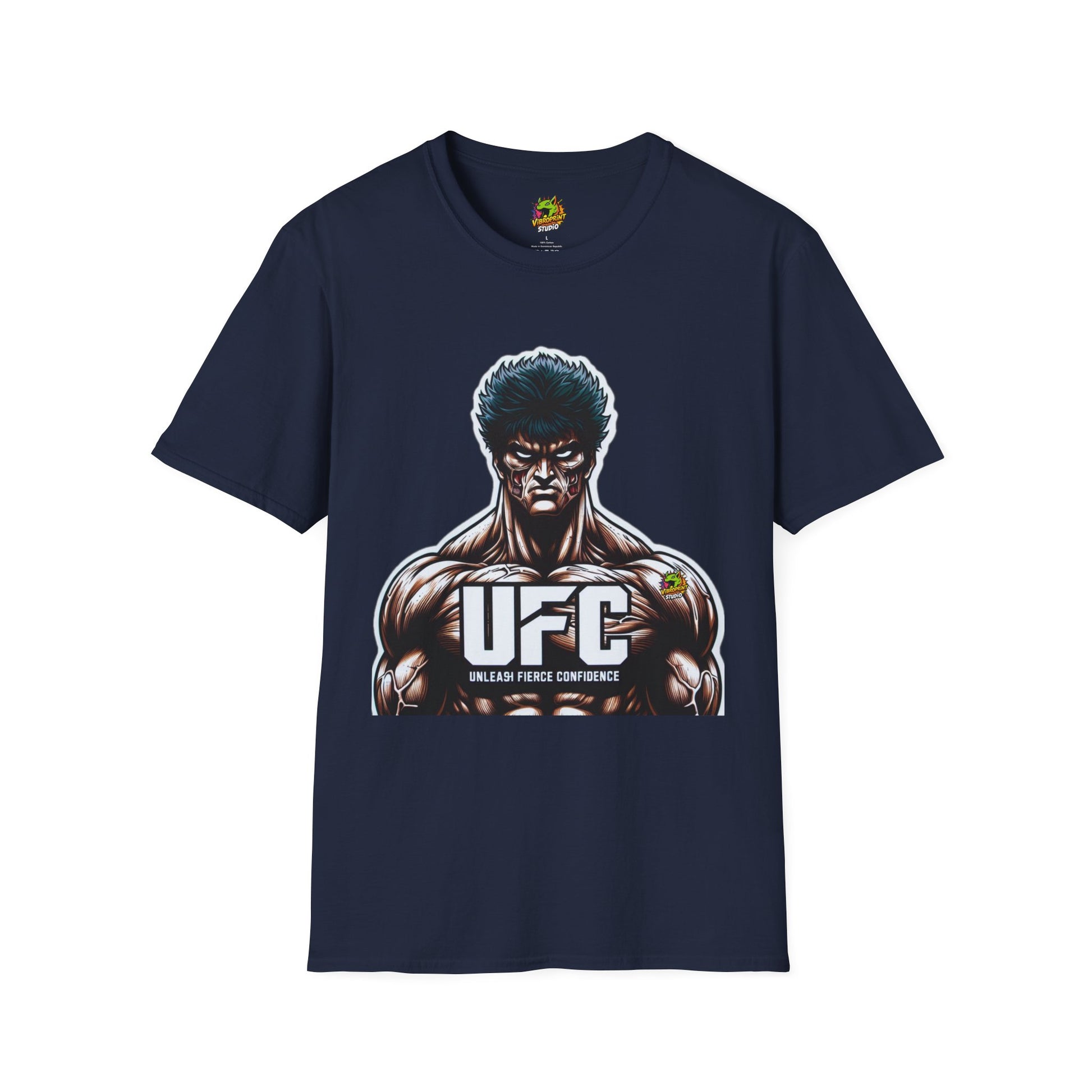 for - UFC T Shirt | Unleash Fierce Confidence | UFC Tee with Baki Anime Motivation for Fitness - custom-made. perfect gift idea. Order yours now and stand out with this exclusive piece!