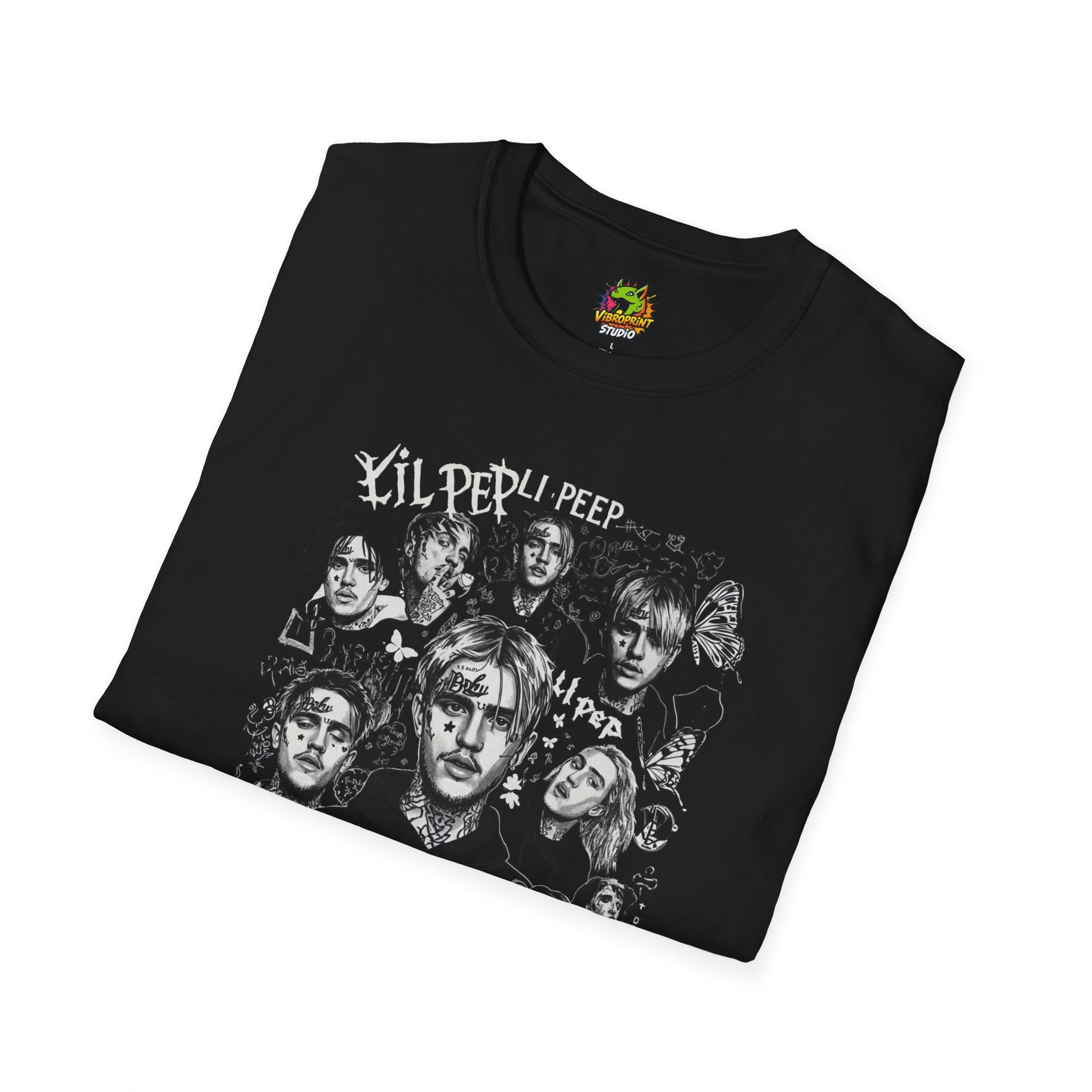 Lil Peep Goth Emo Tee - Front View