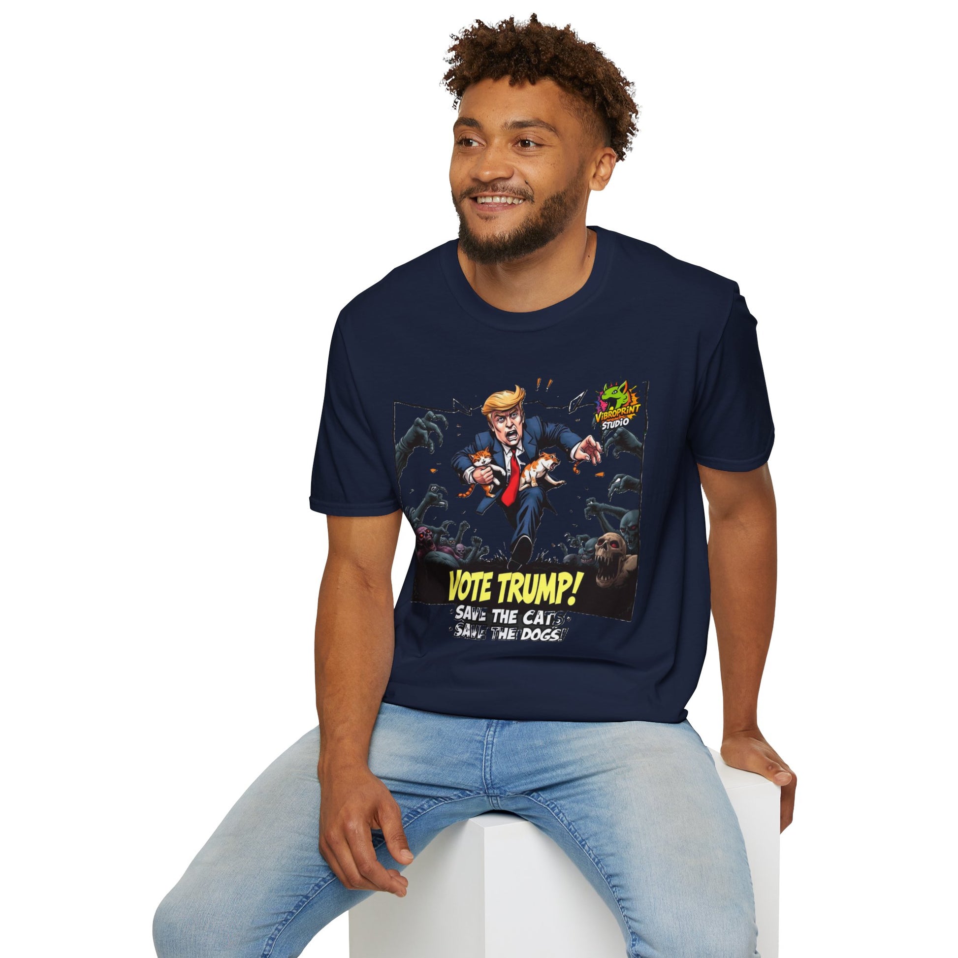 Shirt - They're Eating the Dogs Shirt | Political Humor Tee | Trump Election Meme Graphic Shirt - premium material. limited stock. Order yours now and stand out with this exclusive piece!