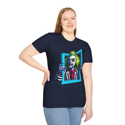 for - Beetlejuice Shirt | Funny Halloween T-Shirt for Adults | Beetlejuice Classic Movie Graphic Tee | Spooky Halloween Style - custom-made. limited stock. Order yours now and stand out with this exclusive piece!