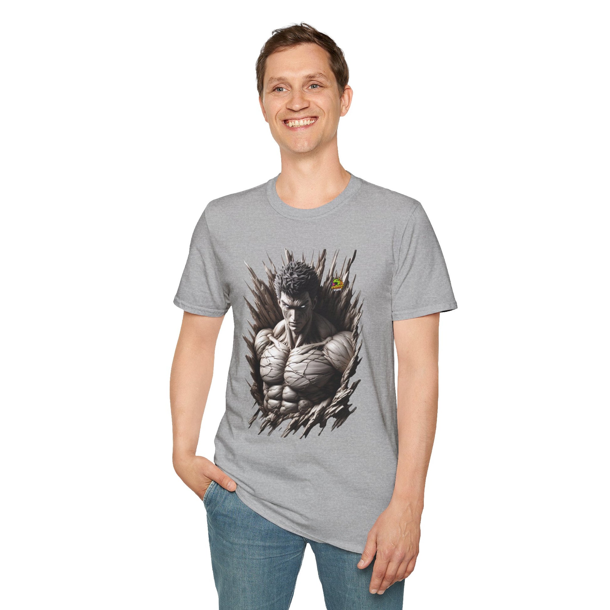 Fierce - UFC T Shirt | Unleash Fierce Confidence | UFC Tee with Baki Anime Elements for Fitness Enthusiasts - premium material. perfect gift idea. Order yours now and stand out with this exclusive piece!