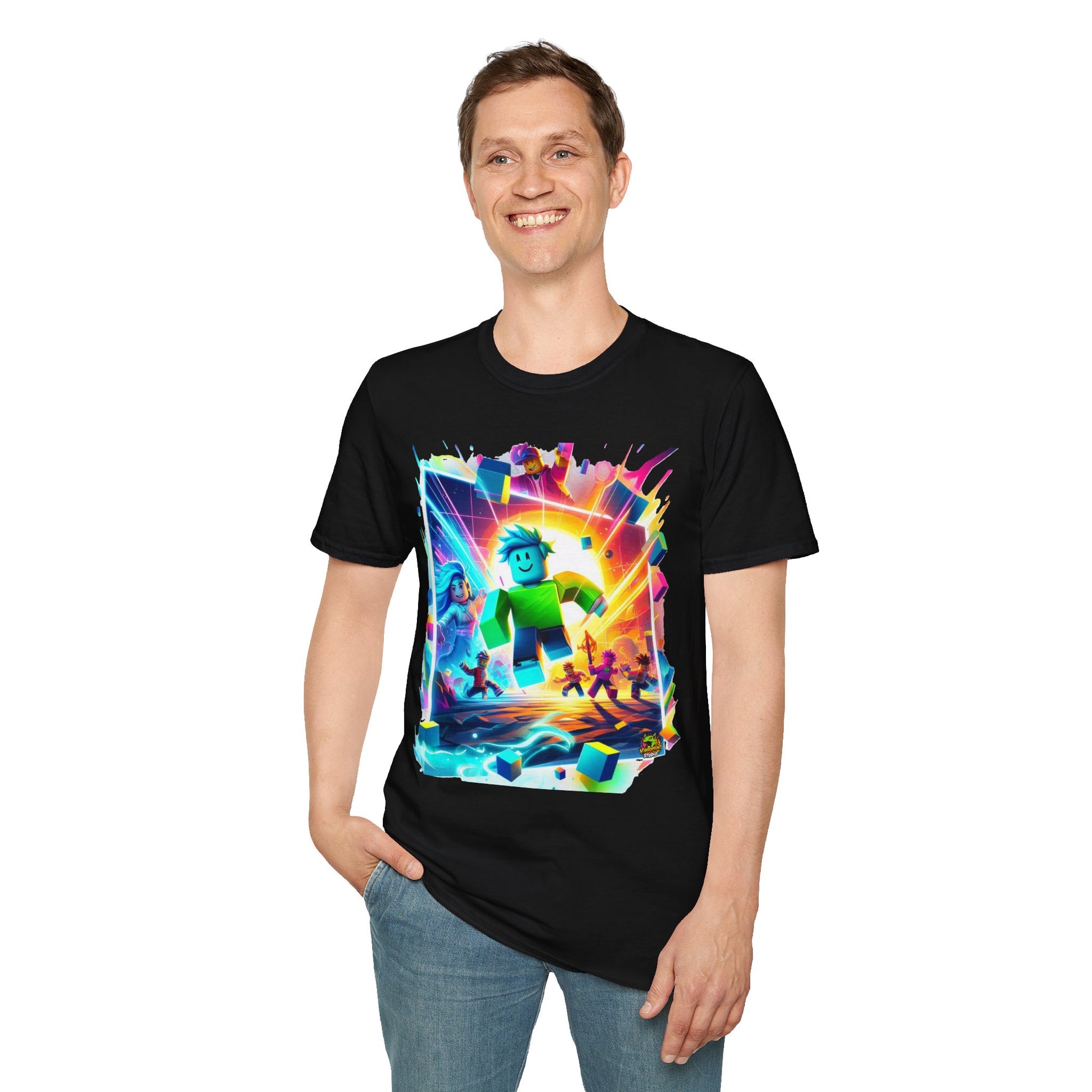 Roblox - Roblox Avatar T-Shirt for Kids | Unique Roblox Graphic Tee | Roblox Gaming Merch | Cool Gift for Roblox Fans - premium material. limited stock. Order yours now and stand out with this exclusive piece!