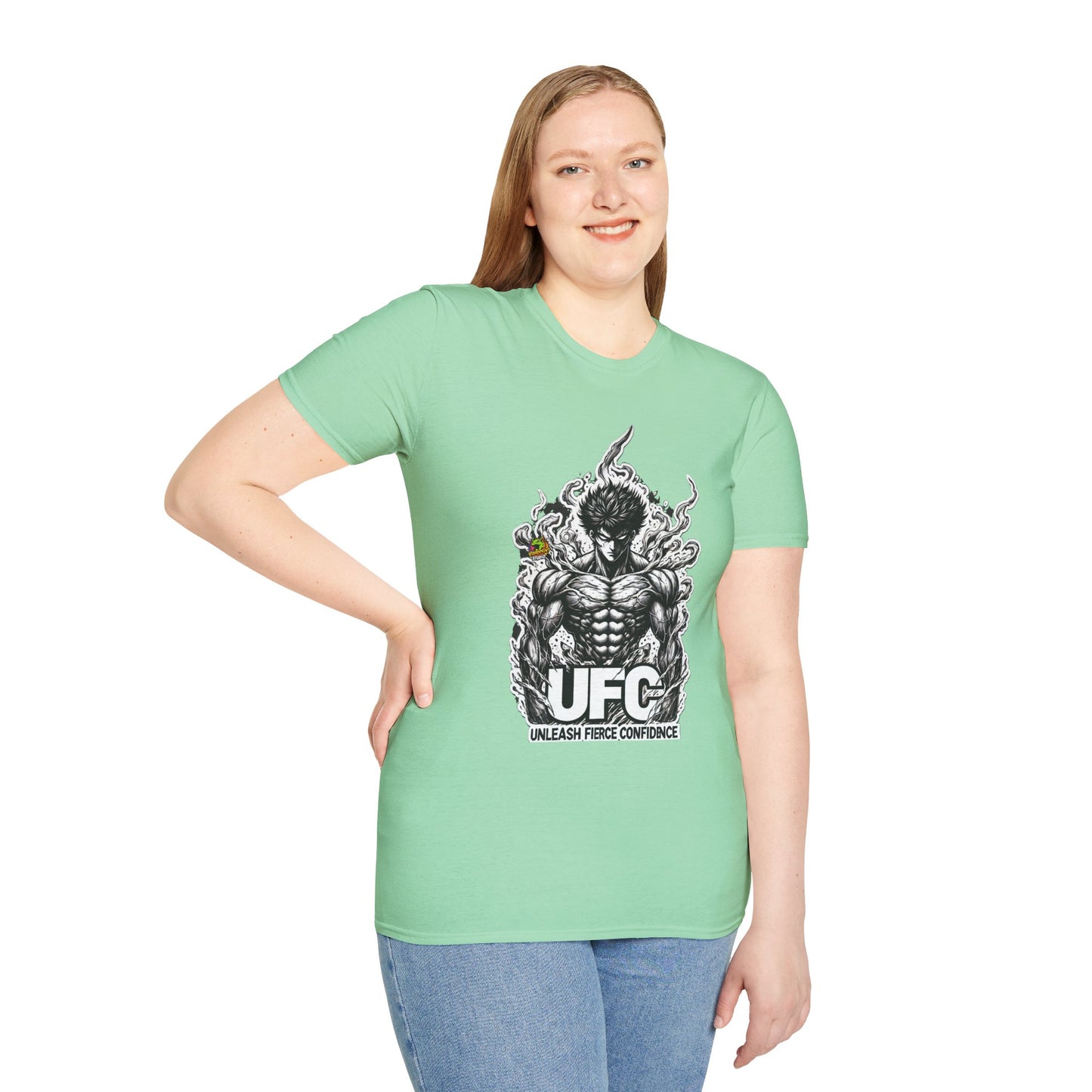 UFC T Shirt | Unleash Fierce Confidence | Motivational UFC Tee with Baki Anime Influence