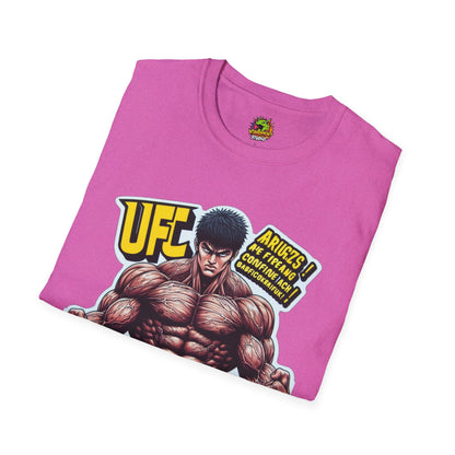 UFC T Shirt | Unleash Fierce Confidence | Motivational UFC Tee with Baki Anime Elements