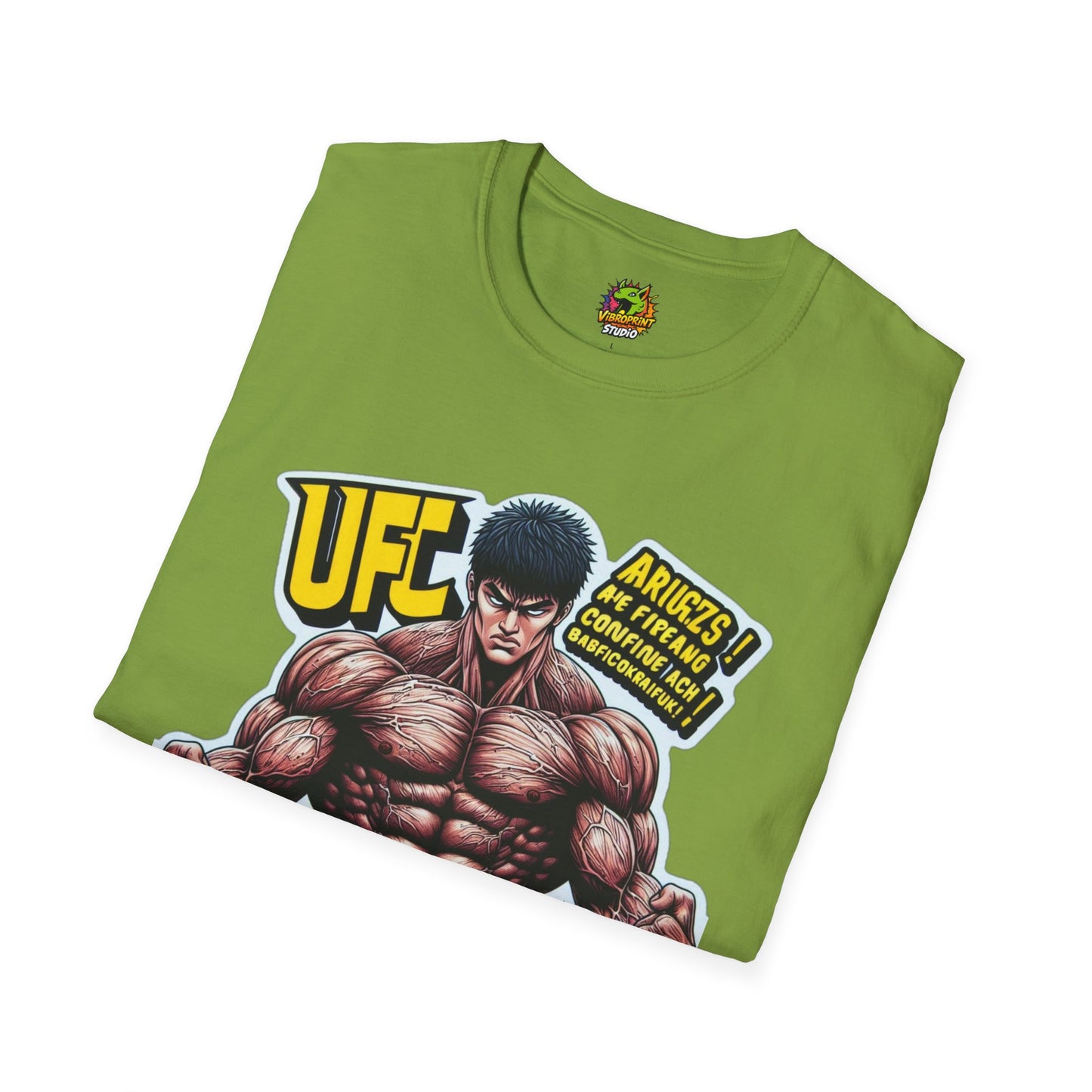 UFC T Shirt | Unleash Fierce Confidence | Motivational UFC Tee with Baki Anime Elements