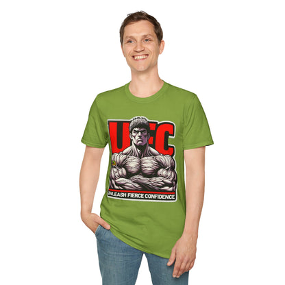 UFC T Shirt | Unleash Fierce Confidence | UFC Tee with Baki Anime Strength for Fitness Fans